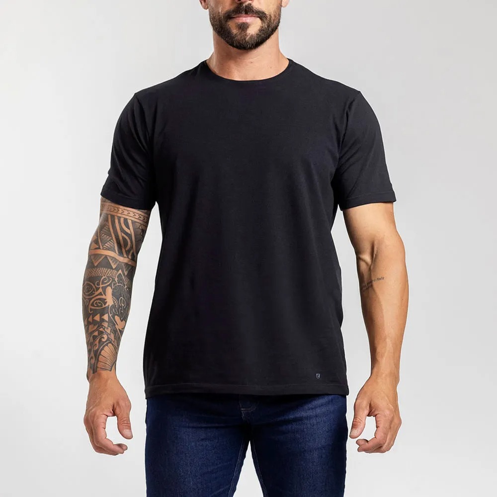 Camiseta Preta Select Prime Algodão Egípcio Masculina